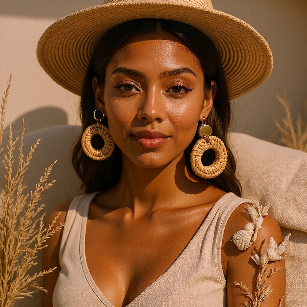 Elegant Woven Hoop Earrings